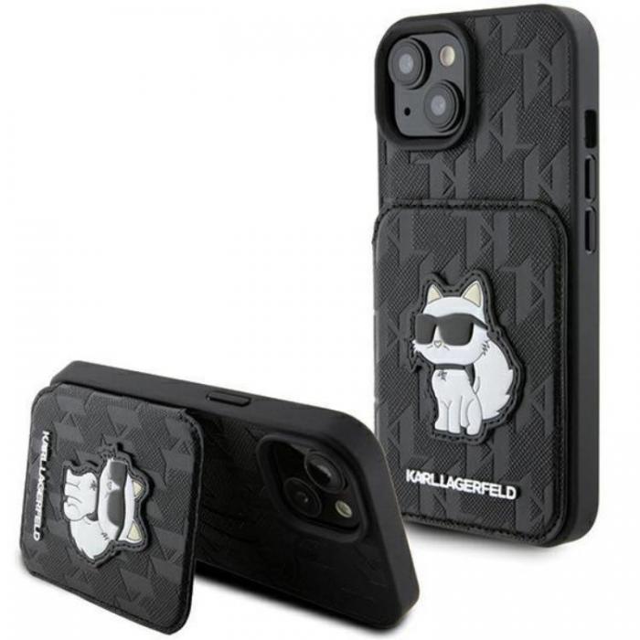 KARL LAGERFELD - Karl Lagerfeld iPhone 15 Mobilskal Korthllare Choupette