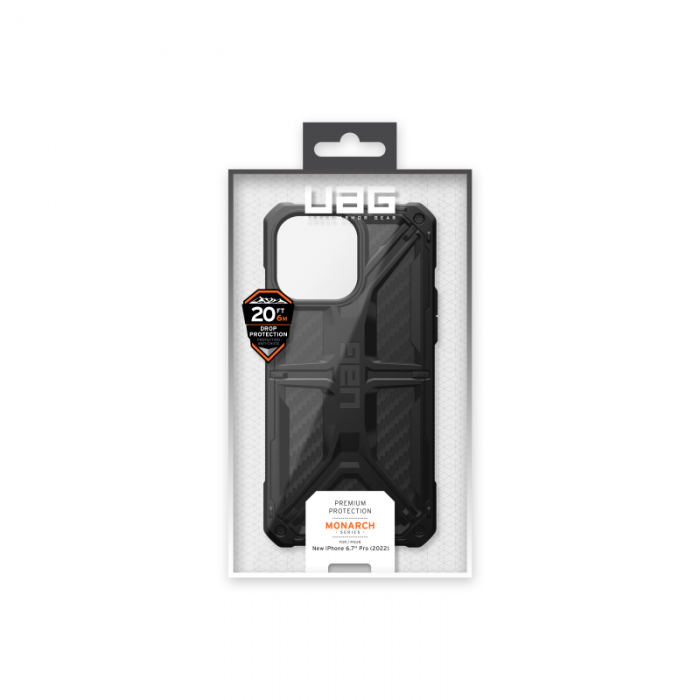 UAG - UAG iPhone 14 Pro Max Skal Monarch - Carbon Fiber