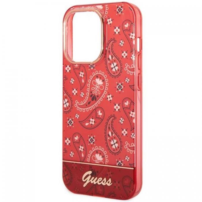 Guess - GUESS iPhone 14 Pro Max Skal Bandana Paisley - Rd