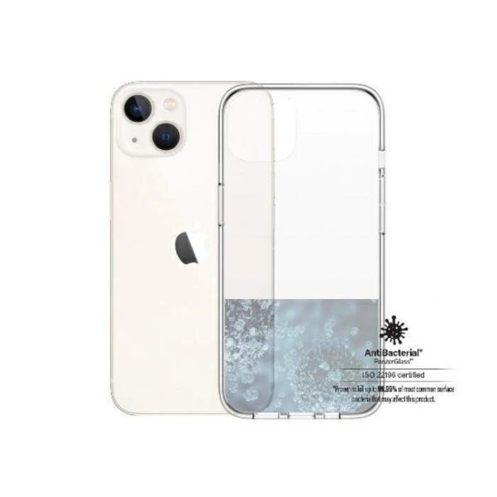 PanzerGlass - PanzerGlass iPhone 13/14/15 Mobilskal Antibacterial - Transparent