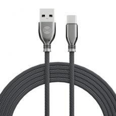 Forever - Forever Tornado USB-C till USB-A kabel 1m 3A - Svart