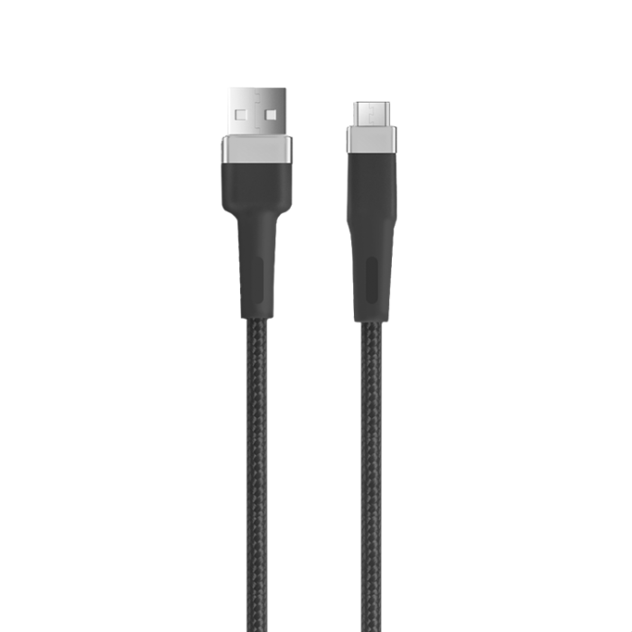 Setty - Setty USB Till MicroUSB 1.2m Kabel 2A KNA-M-1.221 - Svart