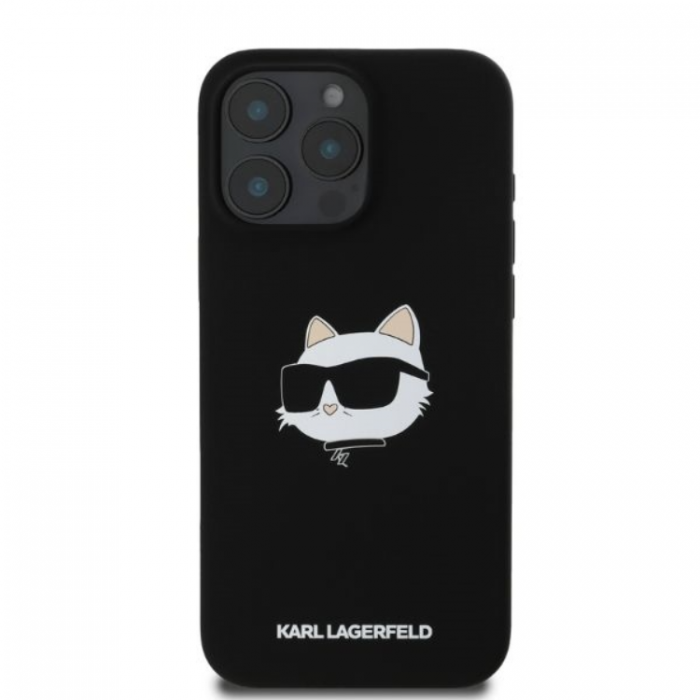 KARL LAGERFELD - KARL LAGERFELD iPhone 16 Pro Mobilskal Magsafe Choupette Head