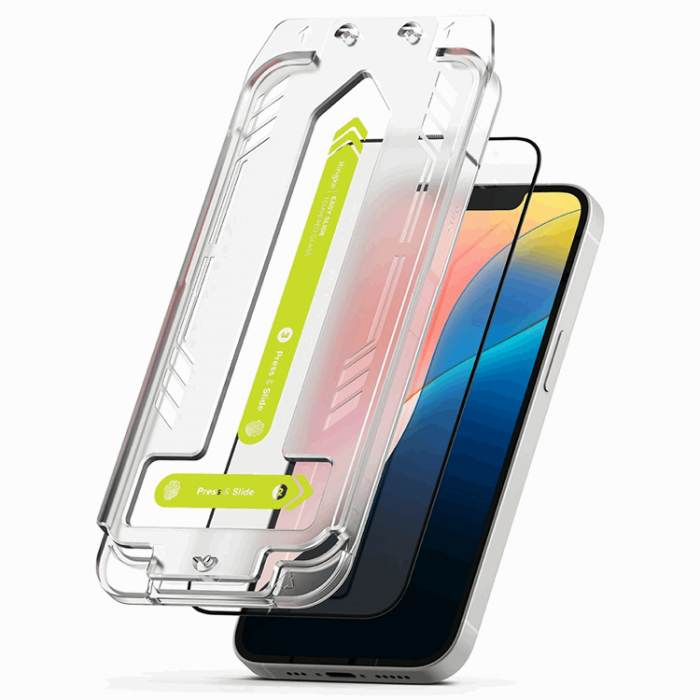 Ringke - [2-Pack] Ringke iPhone 13/13 Pro/14/16e Hrdat Glas Skrmskydd Easy Slide