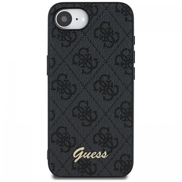 Guess - Guess iPhone 16e Mobilskal MagSafe 4G Script Logo - Svart