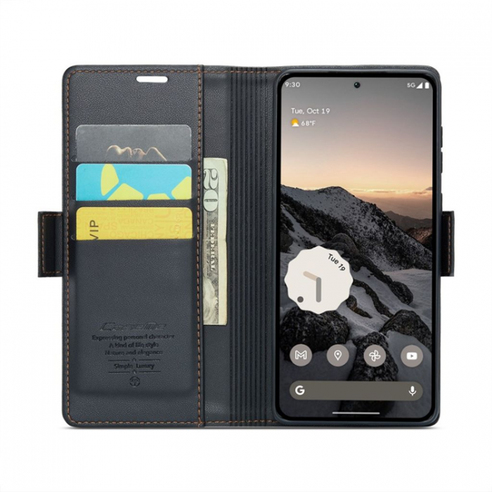 Caseme - Caseme Google Pixel 9 Pro/Pixel 9 Plnboksfodral 023 - Svart