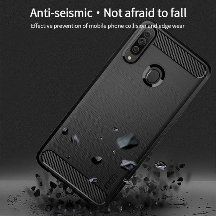 Mofi - MOFI Carbon Fiber Samsung Galaxy A20s - Bl