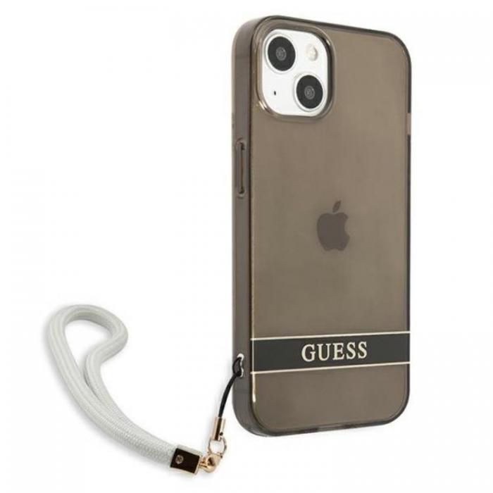 Guess - Guess iPhone 13 mini Skal Translucent Stap - Svart