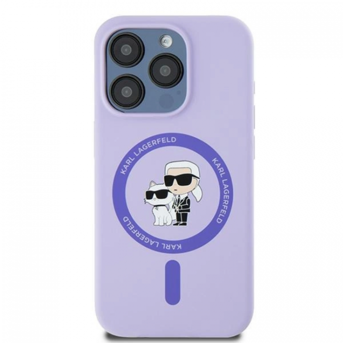 KARL LAGERFELD - Karl Lagerfeld iPhone 15 Pro Mobilskal MagSafe Silicone