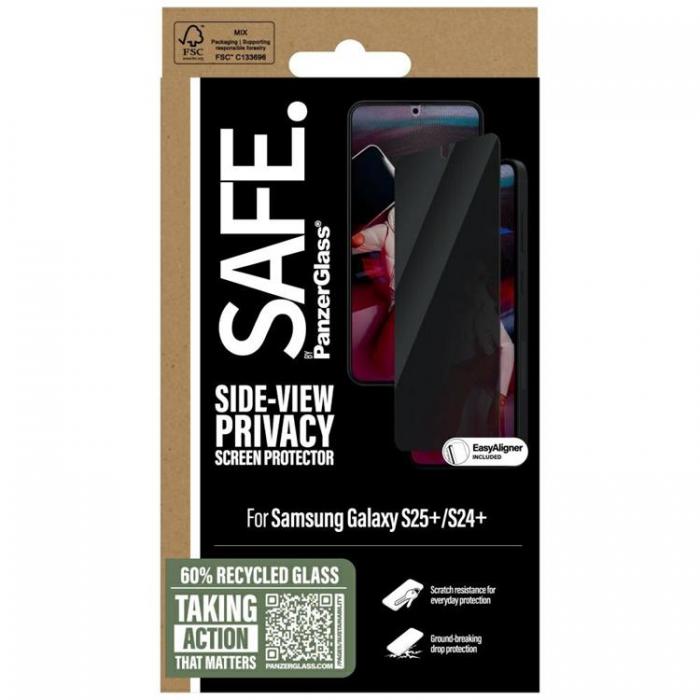 PanzerGlass - SAFE Galaxy S25 Plus Hrdat Glas Skrmskydd Privacy Ultra-Wide Fit