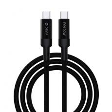 Devia - Devia USB-C Till USB-C Kabel 100W 1.5m EC309 Extreme PD Svart