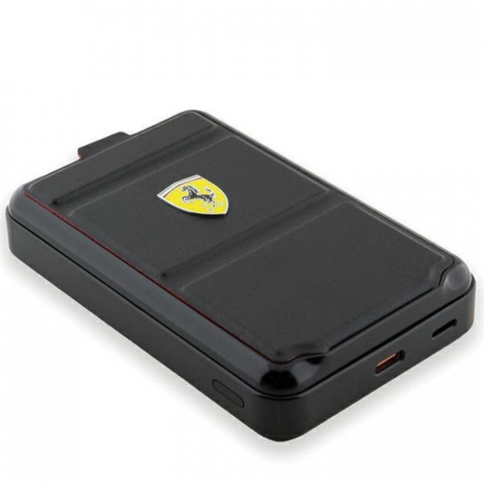 Ferrari - Ferrari Powerbank Magsafe 10000mAh 15W Metal Logo - Svart