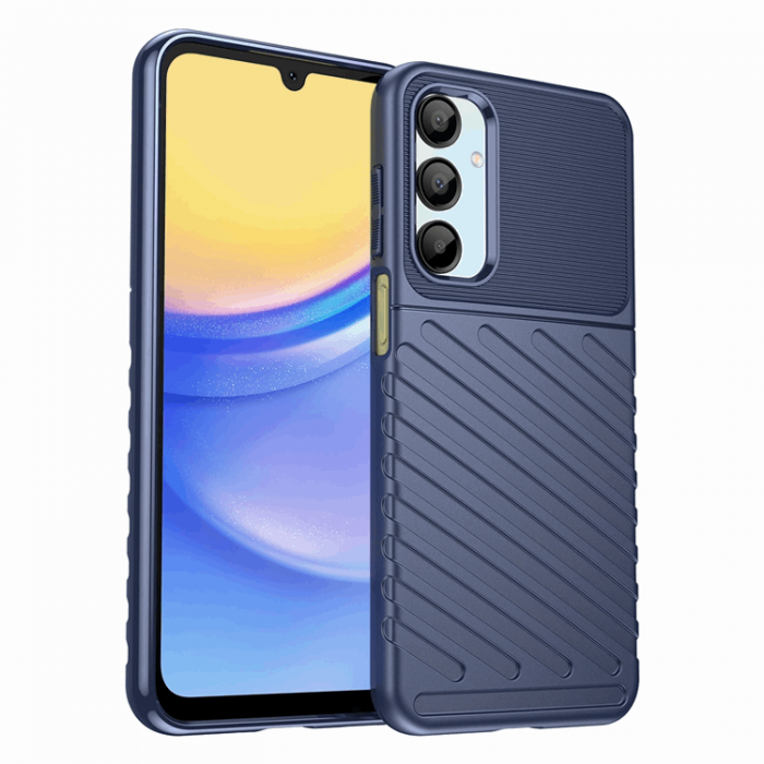 A-One Brand - Galaxy A56/A36 Mobilskal Thunder Armored - Bl