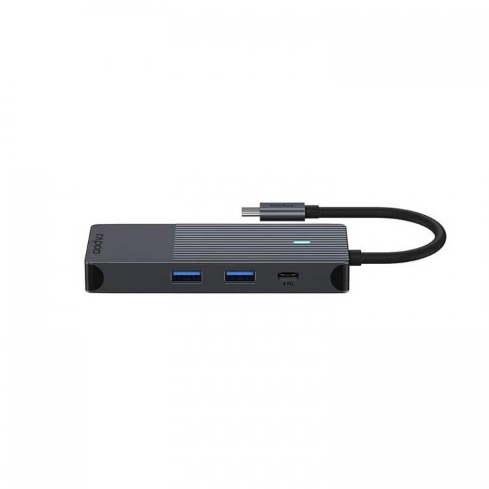 Rapoo - RAPOO Multiport UCM-2004 8-i-1 USB-C-Adapter