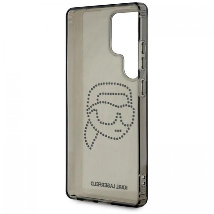 KARL LAGERFELD - Karl Lagerfeld Galaxy S25 Ultra Mobilskal Rhinestones Karl Head Logo - Svart