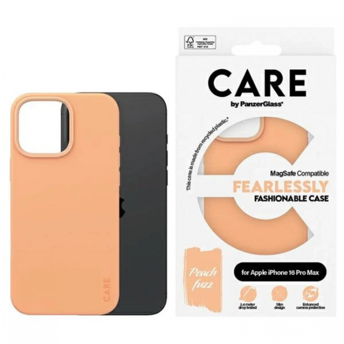 PanzerGlass - CARE By PanzerGlass iPhone 16 Pro Max Mobilskal MagSafe Fashion - Orange