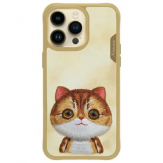 NIMMY - Nimmy iPhone 15 Pro Max Mobilskal Big Eyed Pet 2.0 Cat - Khaki