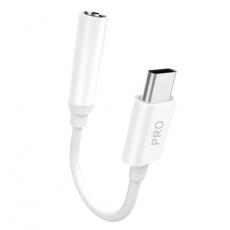 Dudao - Dudao Adapter USB-C Till 3.5mm Mini Jack - Vit