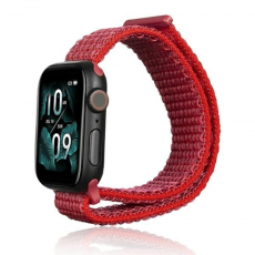 Beline - Beline Apple Watch (38/40/41mm) Armband Nylon - Röd