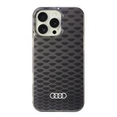 Audi - Audi iPhone 16 Pro Max Mobilskal MagSafe IML Stitching - Svart