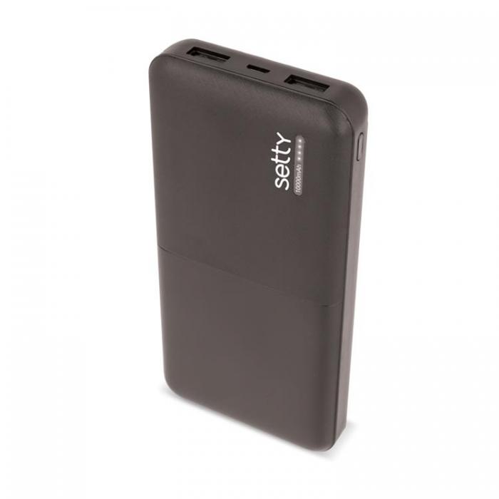 Setty - Setty Powerbank 10000 mAh SPB-10 - Svart