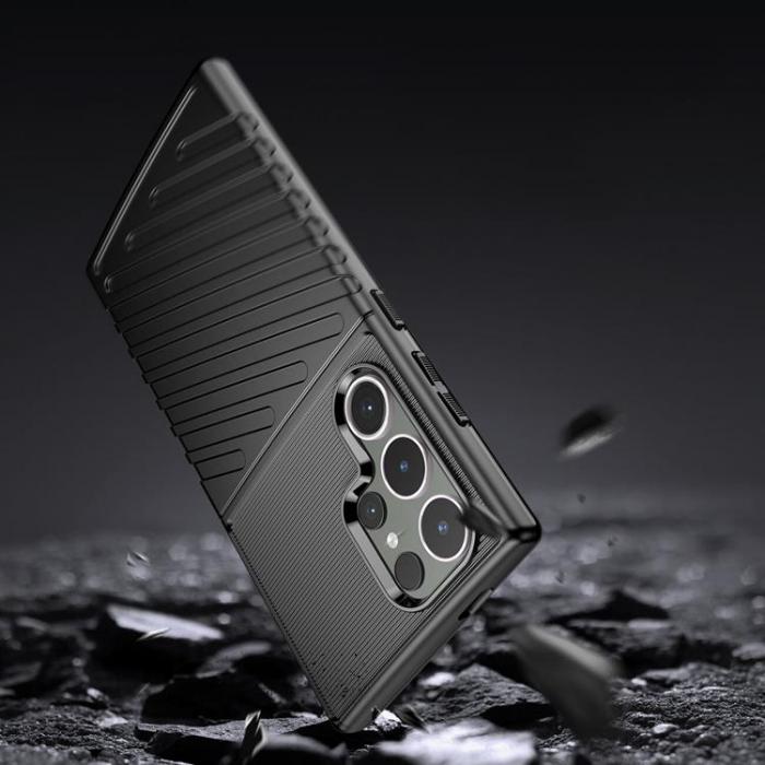 A-One Brand - Galaxy S24 Ultra Mobilskal Thunder Armored - Svart