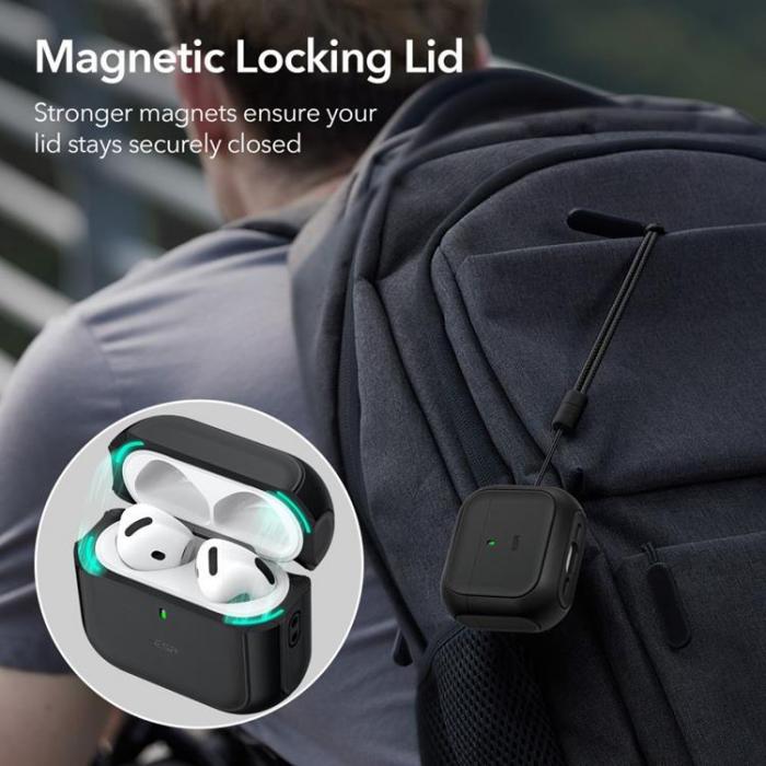 ESR - ESR Airpods 4 Skal Magsafe Orbit Halolock - Svart