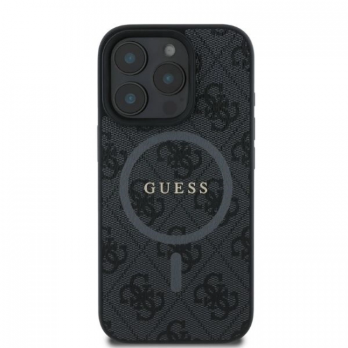 Guess - Guess iPhone 16 Pro Max Mobilskal Magsafe 4G Ring Classic Logo