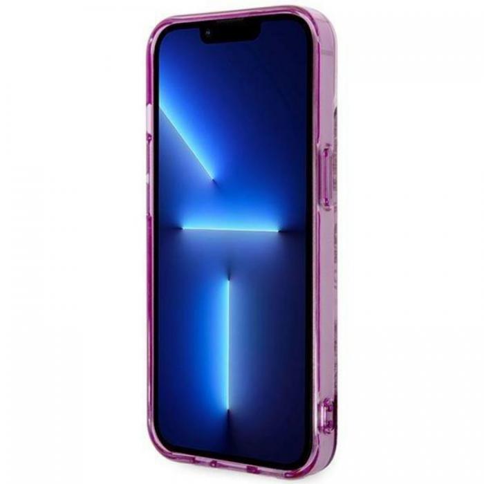 Guess - GUESS iPhone 14 Plus Skal Porcelain Collection - Fuschia