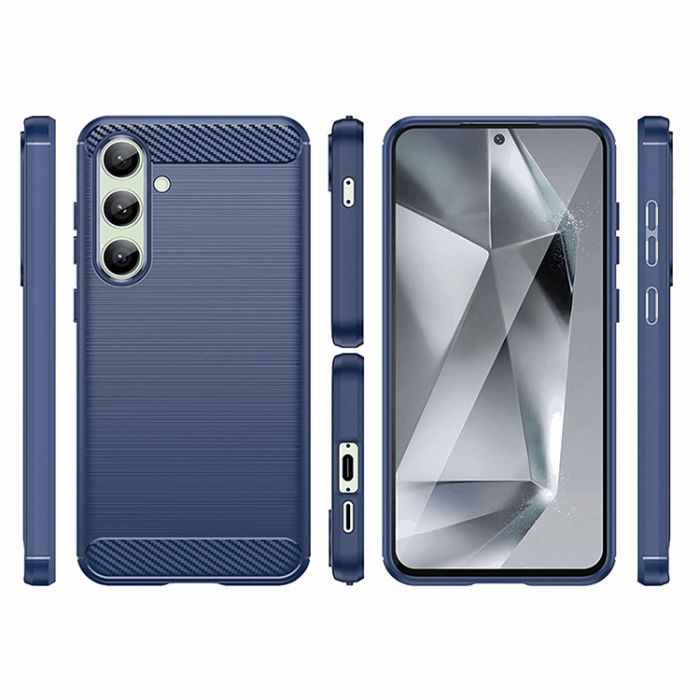 A-One Brand - Galaxy A56/A36 Mobilskal Carbon Flexible - Bl