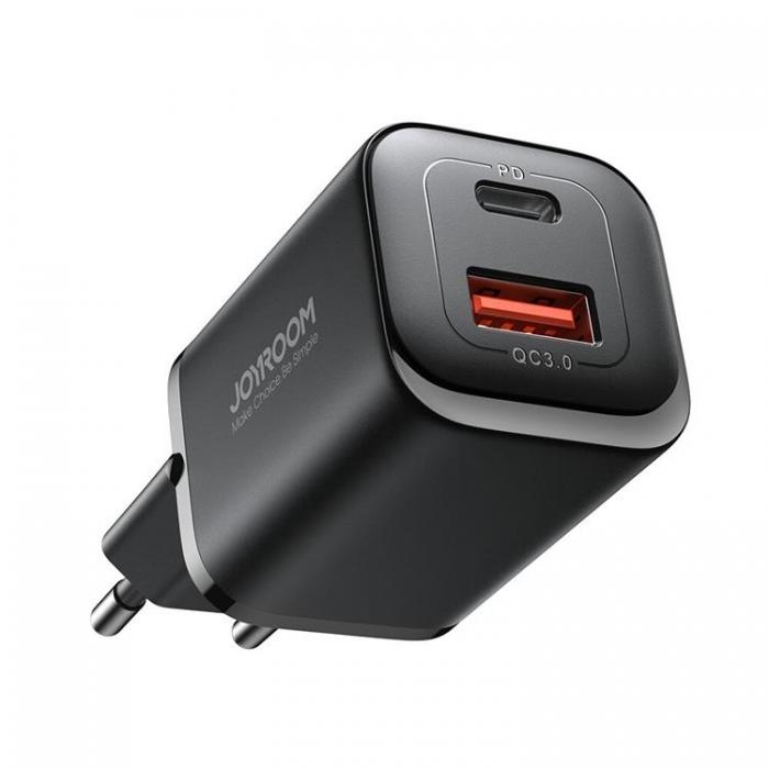 Joyroom - Joyroom PD Vggladdare USB-A/USB-C 30W - Svart