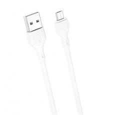 XO - XO USB Till MicroUSB 2m Kabel 2.1A NB200 - Vit