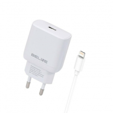 Beline - Beline Väggladdare USB-C Med USB-Lightning Kabel (30W) - Vit