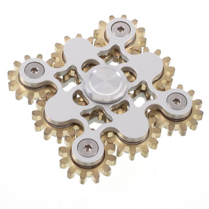 UTGATT5 - Luxury Gear Fidget Spinner - Silver