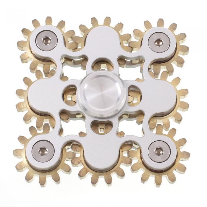 UTGATT5 - Luxury Gear Fidget Spinner - Silver