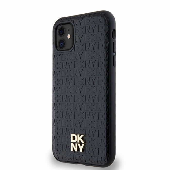 DKNY - DKNY iPhone 11/XR Mobilskal Magsafe Lder Pattern Metal Logo