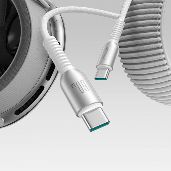 Joyroom - Joyroom S-A51 60W USB-C - USB-C Kabel 1.2m - Ljusgr