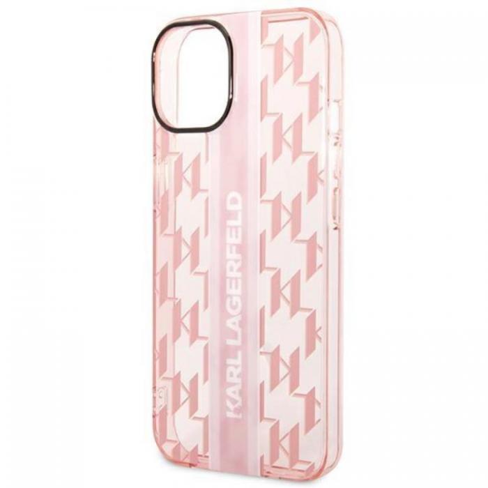 KARL LAGERFELD - Karl Lagerfeld iPhone 14 Plus Skal Mono Vertical Stripe - Rosa