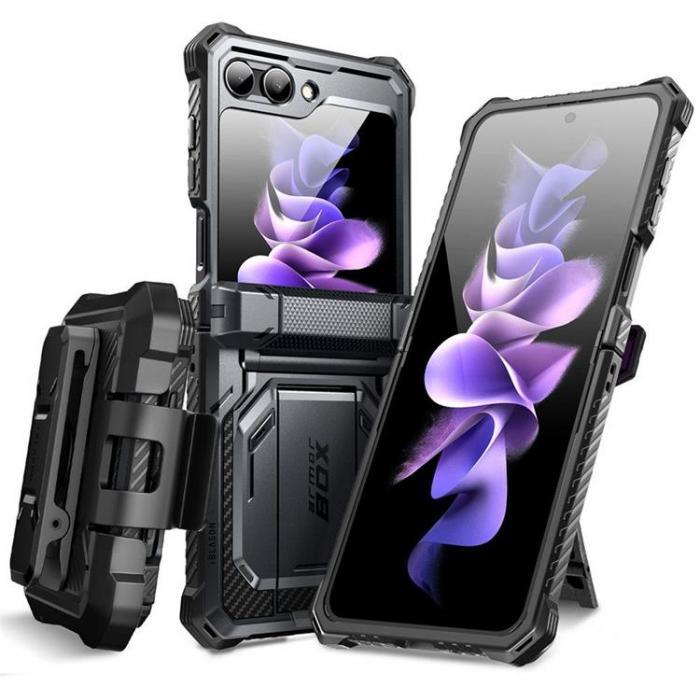 UTGATT - SupCase Galaxy Z Flip 5 Mobilskal Armorbox - Svart