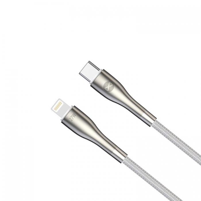 Forever - Forever Sleek USB-C till Lightning kabel 1m 27W - Vit