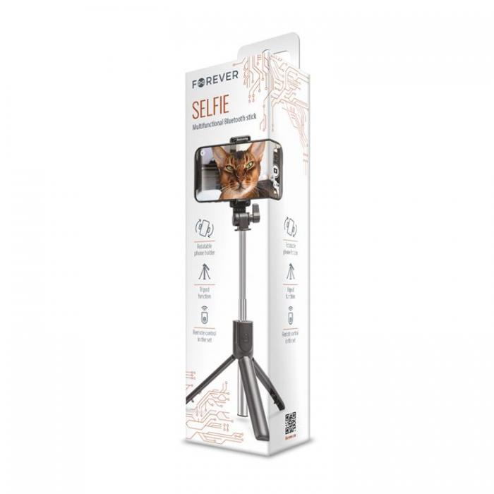 Forever - Forever Bluetooth Selfie Stick FS-01 - Svart