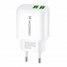 Wozinsky - Wozinsky Väggladdare CUWCW 2.4A 2 x USB-A - Vit