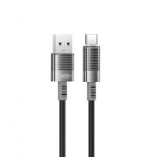 XO - XO USB-A Till USB-C Kabel 1m 6A NB282 - Svart