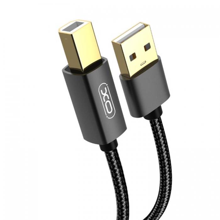 XO - XO USB Till USB-B Kabel 1.5m GB010A - Svart