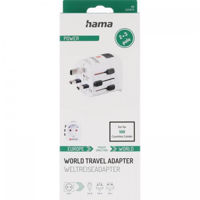 Hama - HAMA Reseadapter Vrlden Pro Light 3-stift