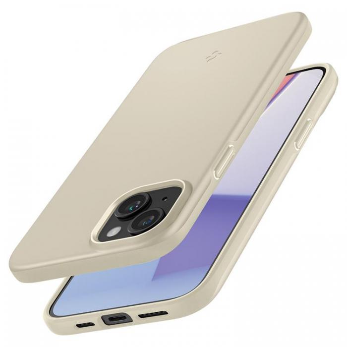 Spigen - Spigen iPhone 15 Plus Mobilskal Thin Fit - Mute Beige