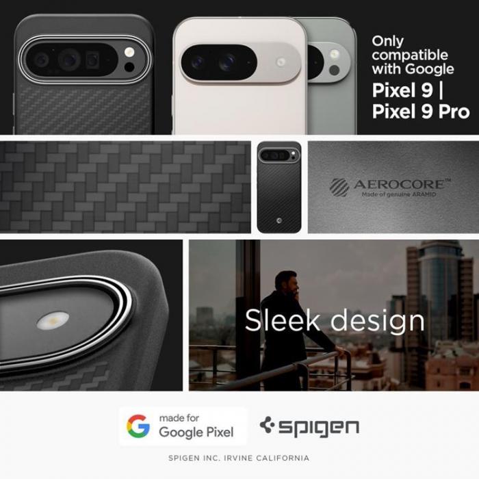 Spigen - Spigen Google Pixel 9 Pro XL Mobilskal ENZO Aramid - Svart