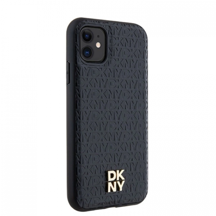 DKNY - DKNY iPhone 11/XR Mobilskal Magsafe Lder Pattern Metal Logo