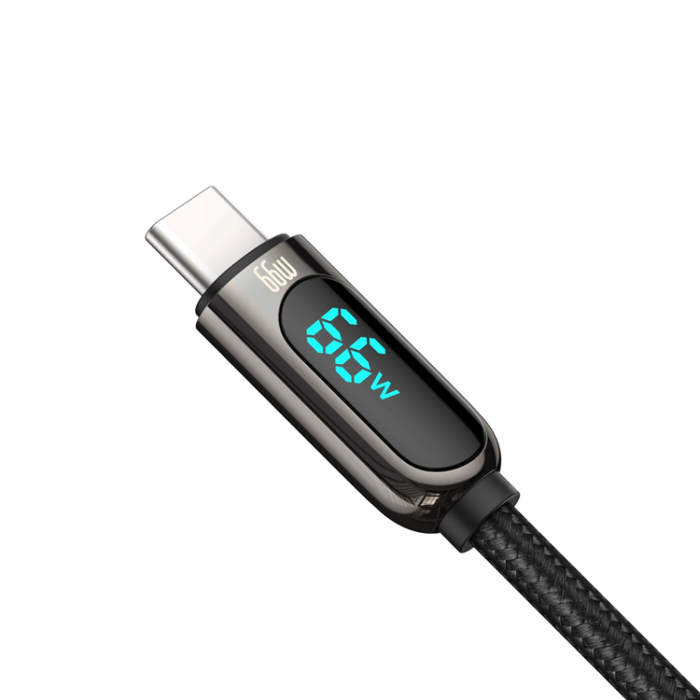 BASEUS - BASEUS USB-C till USB-A kabel 66W 1m Display Snabb