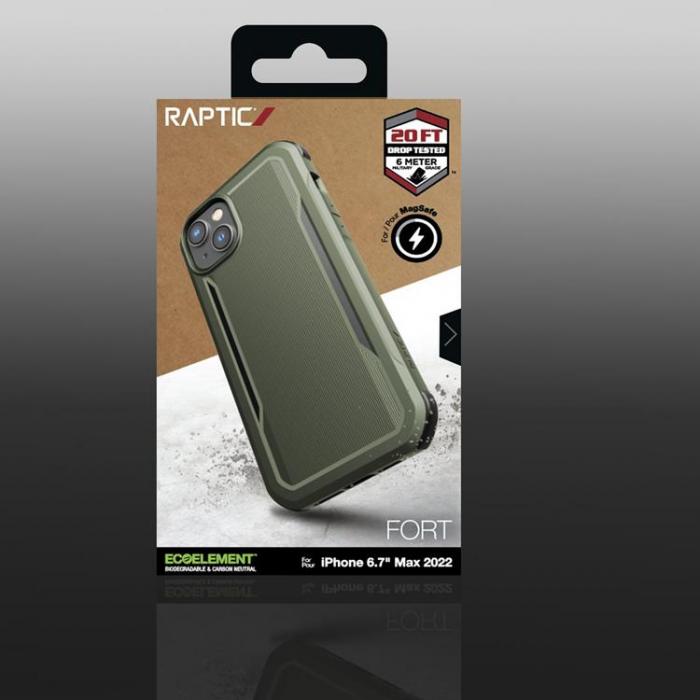 Raptic - Raptic iPhone 14 Plus Skal Magsafe Fort Armored - Grn